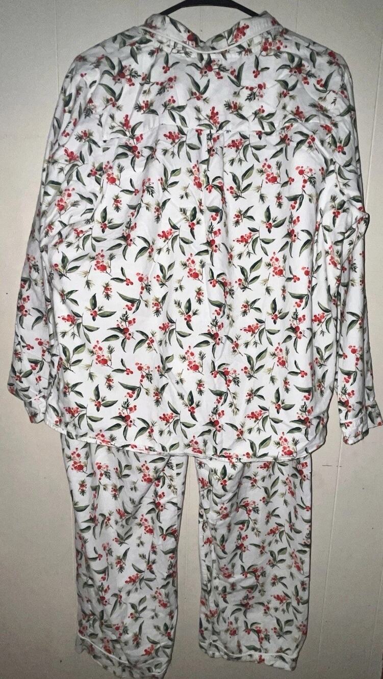 Pajama set XL button-down 100% cotton woman, stars and stripe